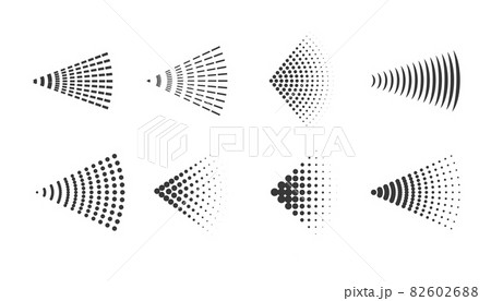 Spray of water, perfume logo. Spraying antiperspirant steam nozzle flows. Vector illustration 82602688