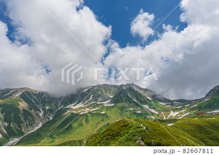 《富山県 黒部立山》室堂から望む夏の風景 《富山県 黒部立山》室堂から望む夏の風景 82607811