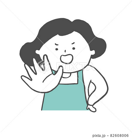 止める主婦 82608006