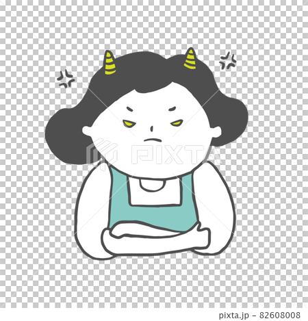 怒って鬼になる主婦 82608008