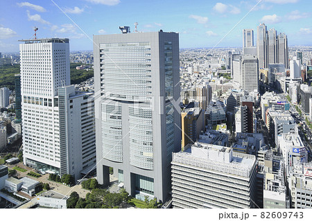 東京・南新宿の街並み JR東日本本社ビル付近 東京・南新宿の街並み JR東日本本社ビル付近 82609743