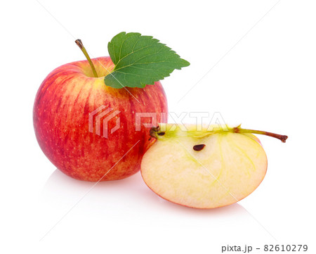 Gala apples over white background Gala apples over white background 82610279