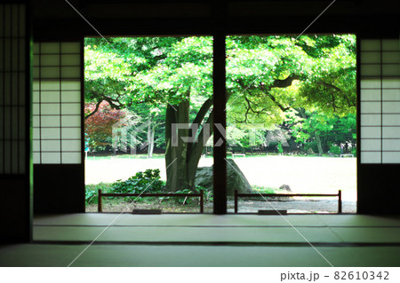 日本家屋からの眺め 82610342
