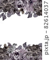 Dark, Black flowers Watercolor Borders and Frames Dark, Black flowers Watercolor Borders and Frames 82614037