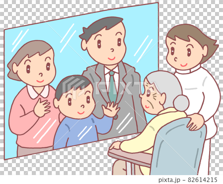 介護施設・ガラス越し面会 介護施設・ガラス越し面会 82614215