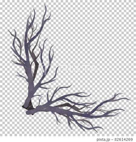 Halloween and flowers Watercolor Cliparts 82614269