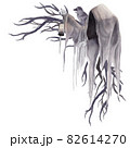 Halloween and flowers Watercolor Cliparts Halloween and flowers Watercolor Cliparts 82614270