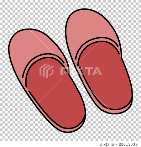 Slippers (red) Footwear illustration icon Slippers (red) Footwear illustration icon 82615339