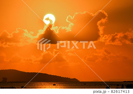 九十九島の夕景 82617413