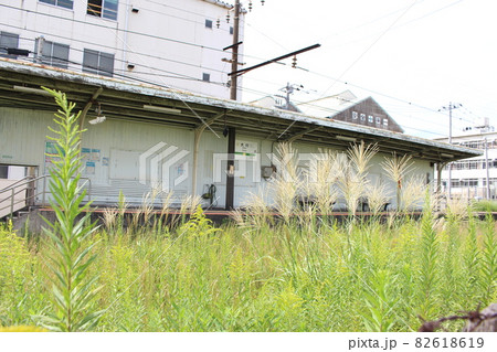 都会のローカル線終着駅(大川駅) 都会のローカル線終着駅(大川駅) 82618619