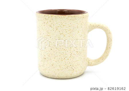 Empty ceramic coffee cup isolated on white background 82619162