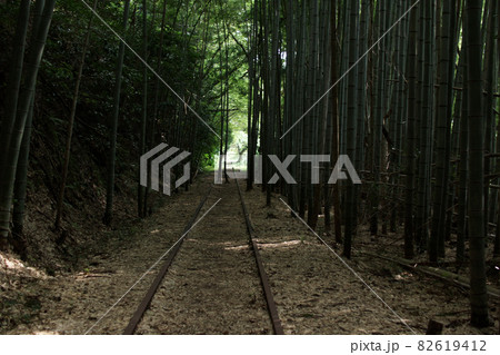 鳥取　四季の散歩　秋　倉吉廃線跡 82619412