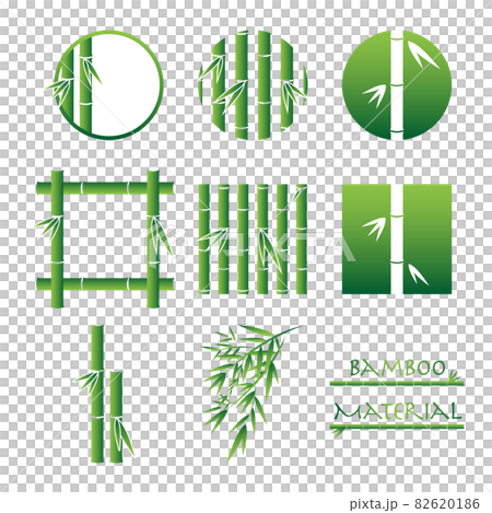Simple bamboo frame, vector material 82620186