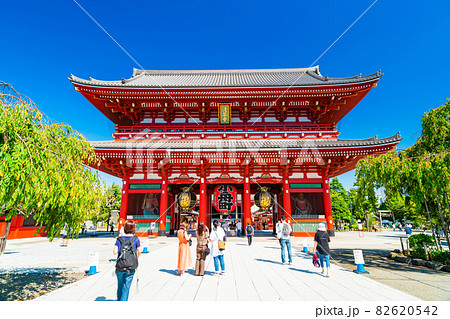 東京　浅草寺　宝蔵門 82620542