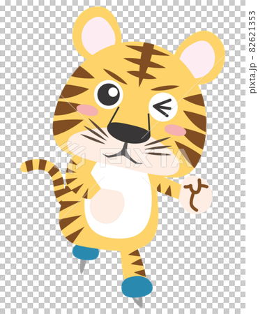 2022年新年賀卡設計Tiger year Tiger 04(冬季運動滑冰) 2022年新年賀卡設計Tiger year Tiger 04(冬季運動滑冰) 82621353