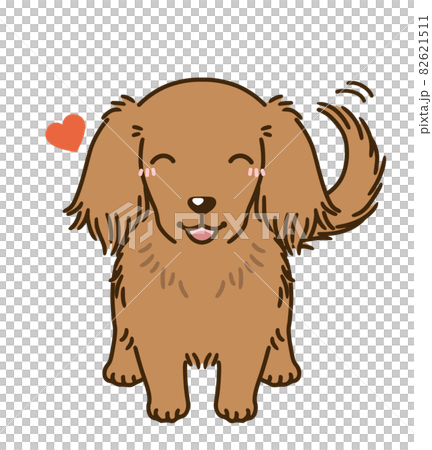 懐くダックスフンド(レッド) 懐くダックスフンド(レッド) 82621511