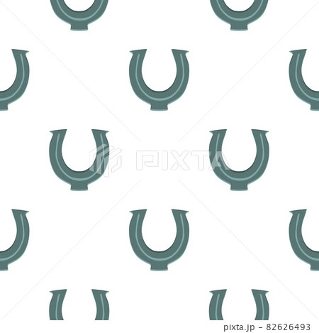 Illustration on theme Irish holiday St Patrick day, seamless horseshoes 82626493