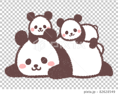 寝そべるパンダと双子のパンダ2 寝そべるパンダと双子のパンダ2 82628549