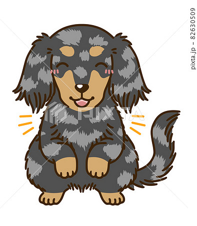 喜ぶダックスフンド（シルバーダップル） 82630509