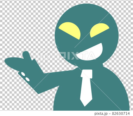 一人の悪者が案内をしているイラスト 一人の悪者が案内をしているイラスト 82630714