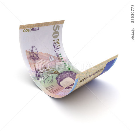 Curled Up Colombian Pesos 82630778