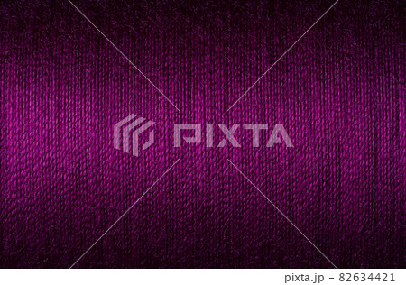 Close up picture of purple thread texture, surface background imange 82634421