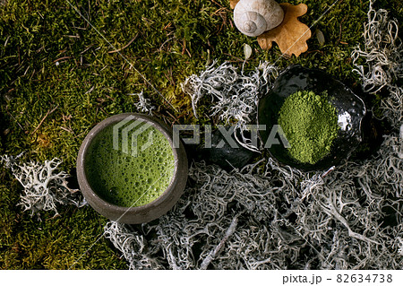 Traditional hot green tea matcha in ceramic cup Traditional hot green tea matcha in ceramic cup 82634738