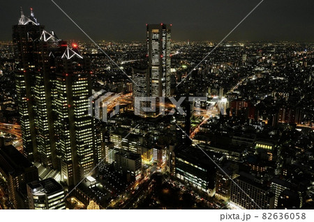 新宿都庁からの夜景 新宿都庁からの夜景 82636058