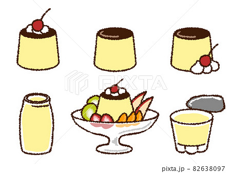 プリンのイラスト詰め合わせ 82638097