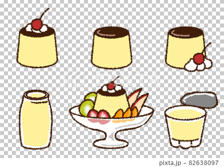 プリンのイラスト詰め合わせ 82638097