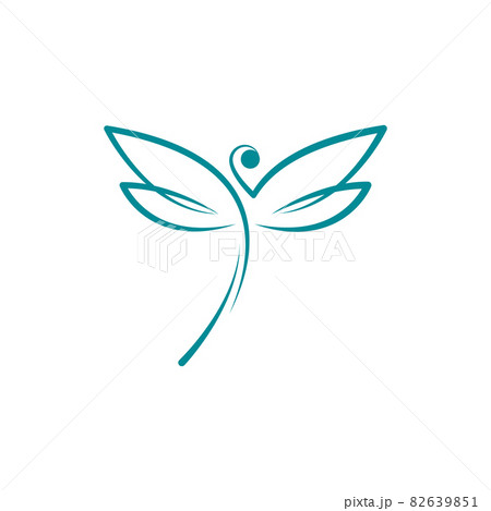 Dragonfly illustration icon 82639851