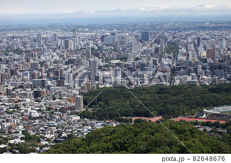大倉山からの街並み風景_札幌 大倉山からの街並み風景_札幌 82648676