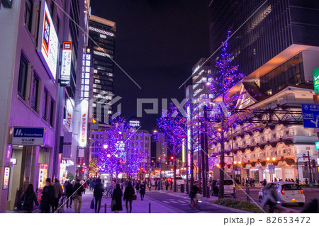 冬の大阪　御堂筋のイルミネーション 82653472