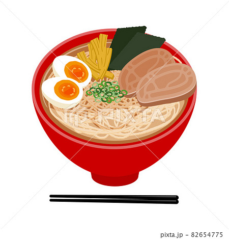 ラーメンイラスト Ramen Illustrationのイラスト素材