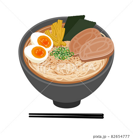 ラーメンイラスト Ramen Illustrationのイラスト素材
