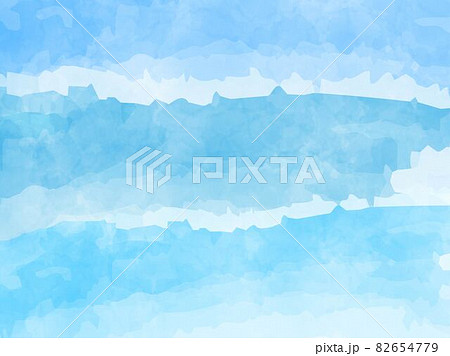 波をイメージしたイラスト(水彩加工風) 波をイメージしたイラスト(水彩加工風) 82654779