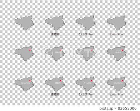 Tokushima illustration set-12 species-gry Tokushima illustration set-12 species-gry 82655006