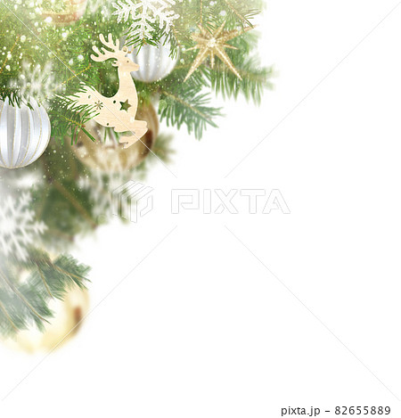 クリスマスツリーのイメージ背景のイラスト素材 6558 クリスマスツリーのイメージ背景のイラスト素材 6558