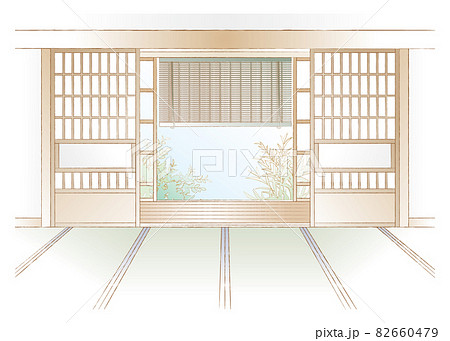 和室のベクターイラスト 82660479