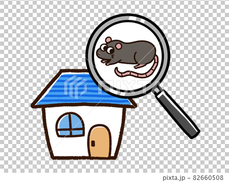 ドブネズミのいる住宅　虫眼鏡 82660508