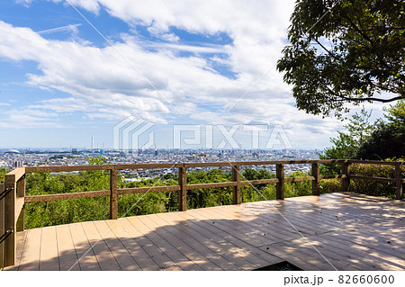 三重県四日市市　垂坂公園・羽津山緑地　展望台からの風景 82660600