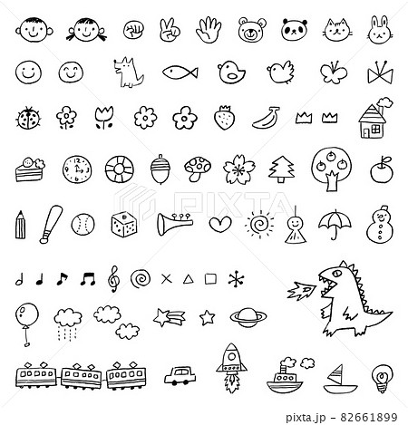 手書きイラスト 11月手書きイラストセット（カラー）イラスト - No: 23153753