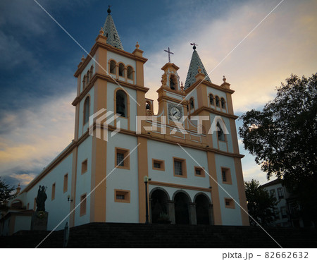 Exterior view to Santissimo Salvador da Se church, Angra do Heroismo, Terceira, Portugal 82662632