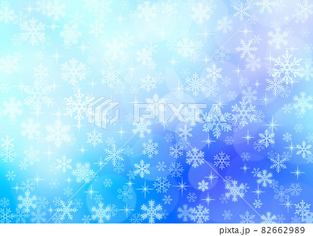 雪の結晶背景素材 82662989