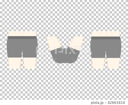 Body parts VIO hair loss location vector illustration male 82663818