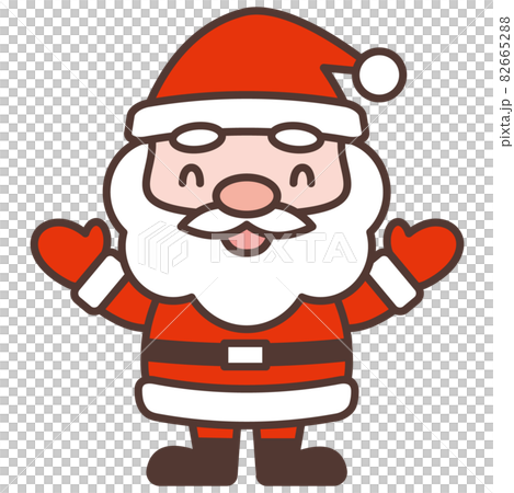 笑著可愛的聖誕老人角色 82665288