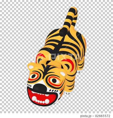 生肖插畫素材虎年虎搖擺娃娃(1_3) 82665572