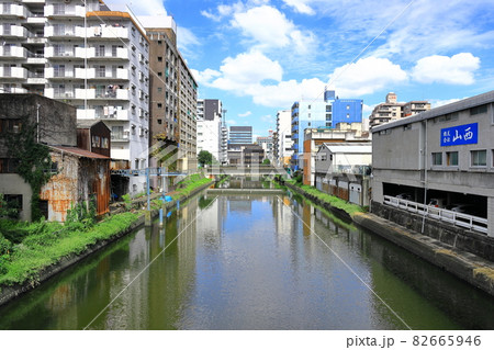 名古屋市中区 鶉橋から眺める新堀川 名古屋市中区 鶉橋から眺める新堀川 82665946
