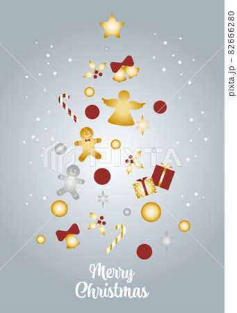 クリスマスイメージのイラスト ベクター  背景 クリスマスイメージのイラスト ベクター  背景 82666280
