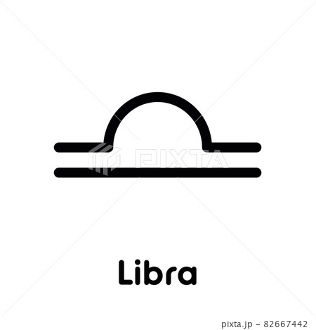 Libra - astrological sign. One of twelve zodiac symbols. Simple solid line vector icon. Libra - astrological sign. One of twelve zodiac symbols. Simple solid line vector icon. 82667442